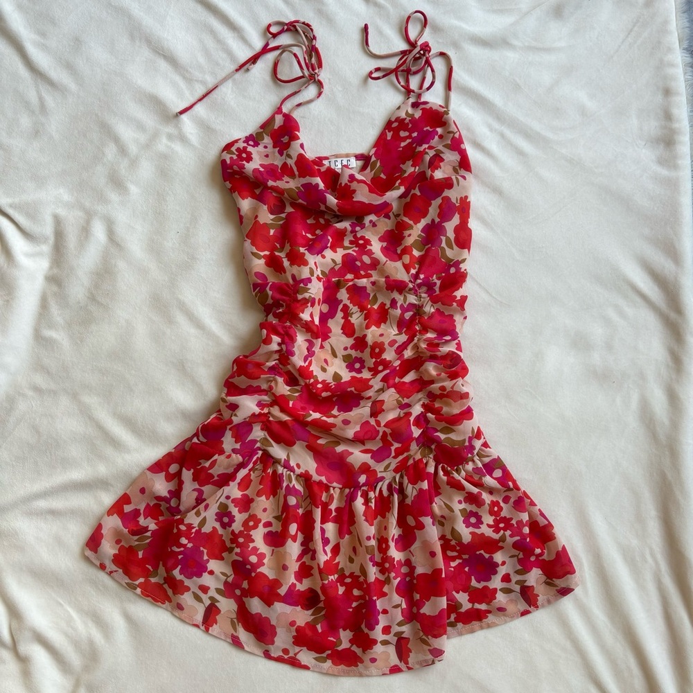 floral mini dress